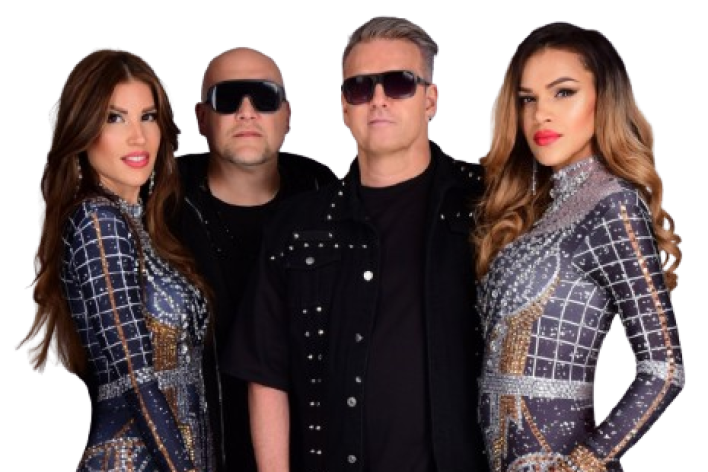 Dynamic stage performance of a guitarist during a live rock concert.